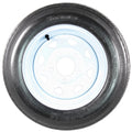 4.80-12 Trailer Tire On Rim 5 Lug White Spoke Wheel B900